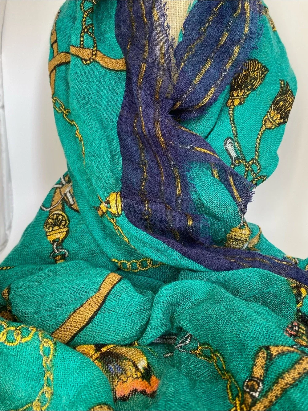NWOT Equestrian Print Scarf